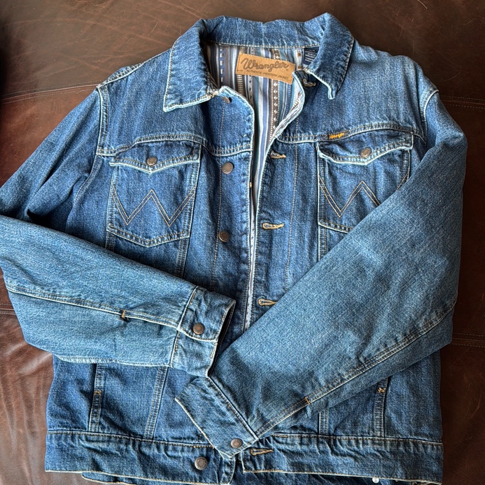 Wrangler Blue Lined Jacket with Classic Denim Style